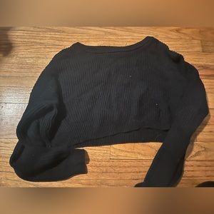 Cropped Black Sweater